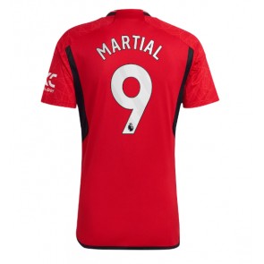 Manchester United Anthony Martial #9 Koszulka Podstawowych 2023-24 Krótki Rękaw